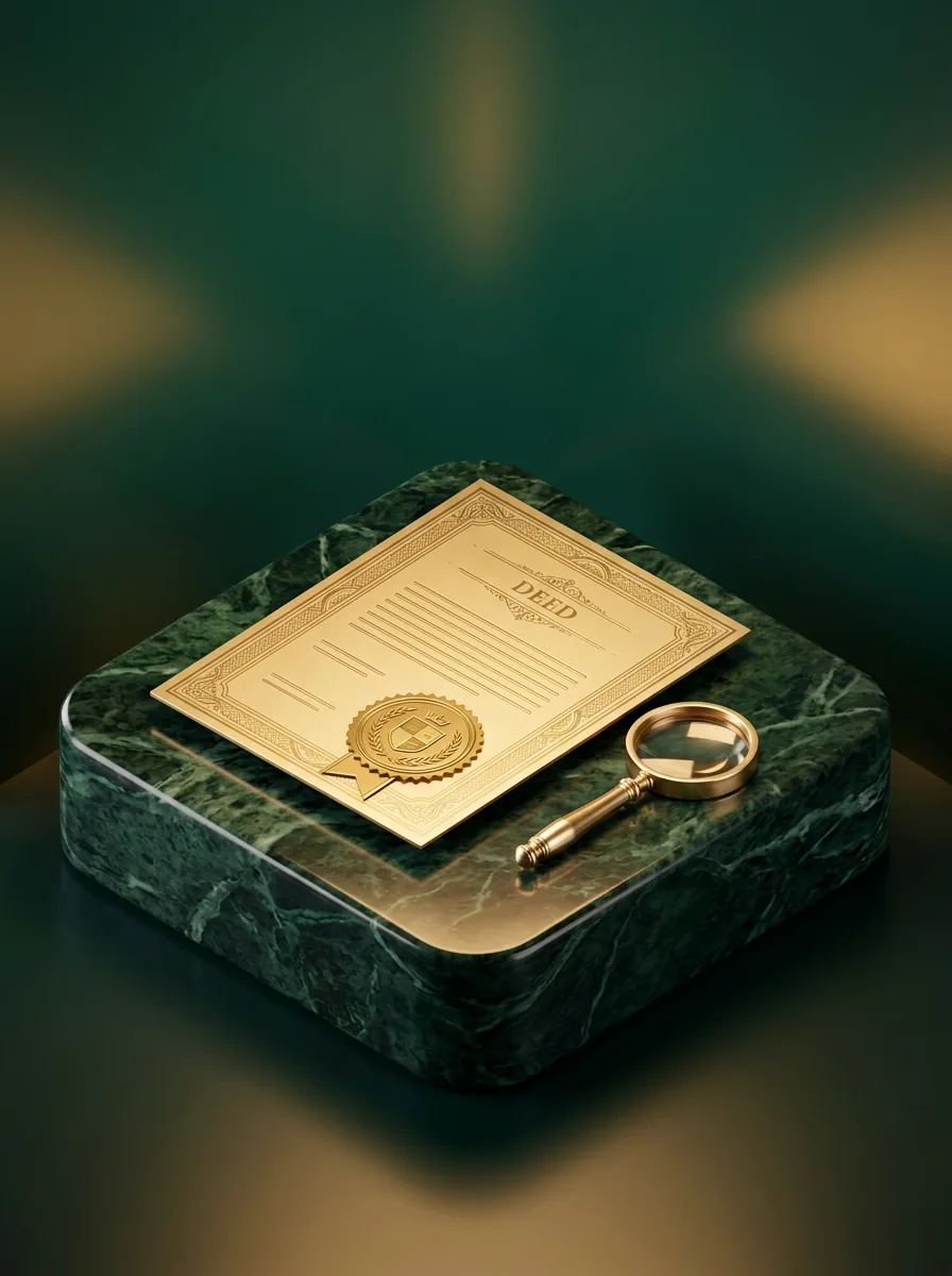 Signing a property document